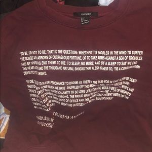 Shakespeare sweatshirt